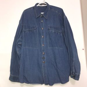 🧩Girbaud Francois Denim Casual Button Down Shirt